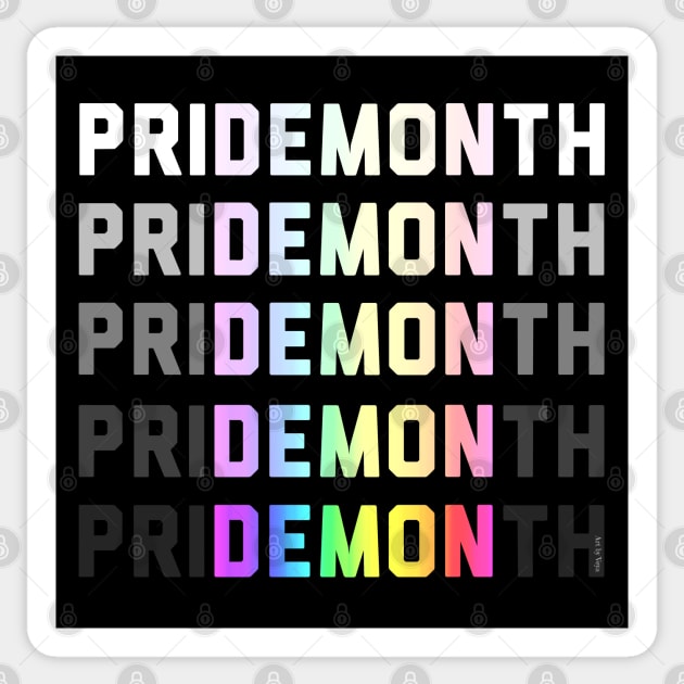 PriDEMONth Rainbow Legion Sticker by Art by Veya